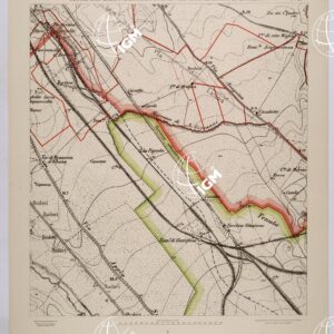 CARTA DELL'AGRO ROMANO NEL RAPPORTO DI 1:8.000 PER LA ZONA SOGGETTA AL BONIFICAMENTO AGRARIO AGLI EFFETTI DELLE LEGGI RIUNITE IN TESTO UNICO CON R.D. 10 NOVEMBRE 1905 N°647 - FOGLIO 61.