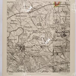 CARTA DELL'AGRO ROMANO NEL RAPPORTO DI 1:8.000 PER LA ZONA SOGGETTA AL BONIFICAMENTO AGRARIO AGLI EFFETTI DELLE LEGGI RIUNITE IN TESTO UNICO CON R.D. 10 NOVEMBRE 1905 N°647 - FOGLIO 63.