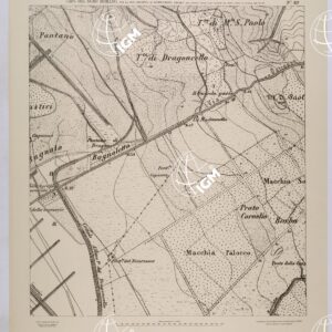 CARTA DELL'AGRO ROMANO NEL RAPPORTO DI 1:8.000 PER LA ZONA SOGGETTA AL BONIFICAMENTO AGRARIO AGLI EFFETTI DELLE LEGGI RIUNITE IN TESTO UNICO CON R.D. 10 NOVEMBRE 1905 N°647 - FOGLIO 67.