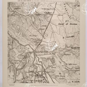 CARTA DELL'AGRO ROMANO NEL RAPPORTO DI 1:8.000 PER LA ZONA SOGGETTA AL BONIFICAMENTO AGRARIO AGLI EFFETTI DELLE LEGGI RIUNITE IN TESTO UNICO CON R.D. 10 NOVEMBRE 1905 N°647 - FOGLIO 69.