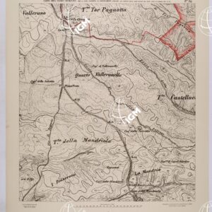 CARTA DELL'AGRO ROMANO NEL RAPPORTO DI 1:8.000 PER LA ZONA SOGGETTA AL BONIFICAMENTO AGRARIO AGLI EFFETTI DELLE LEGGI RIUNITE IN TESTO UNICO CON R.D. 10 NOVEMBRE 1905 N°647 - FOGLIO 70.
