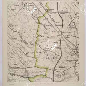 CARTA DELL'AGRO ROMANO NEL RAPPORTO DI 1:8.000 PER LA ZONA SOGGETTA AL BONIFICAMENTO AGRARIO AGLI EFFETTI DELLE LEGGI RIUNITE IN TESTO UNICO CON R.D. 10 NOVEMBRE 1905 N°647 - FOGLIO 72.