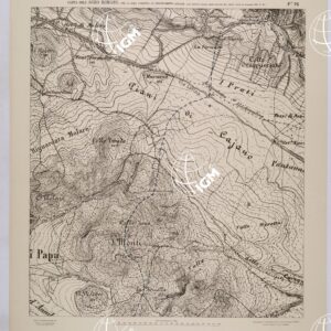 CARTA DELL'AGRO ROMANO NEL RAPPORTO DI 1:8.000 PER LA ZONA SOGGETTA AL BONIFICAMENTO AGRARIO AGLI EFFETTI DELLE LEGGI RIUNITE IN TESTO UNICO CON R.D. 10 NOVEMBRE 1905 N°647 - FOGLIO 75.