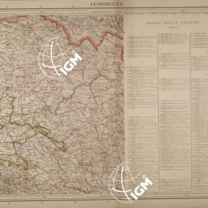 CARTA DELL'AGRO ROMANO IN QUATTRO FOGLI COI CONFINI DELLE TENUTE E DEI TERRITORI COMUNALI LIMITROFI ALLA SCALA DI 1:75,000 DELINEATA SULLE CARTE DELL'ISTITUTO GEOGRAFICO MILITARE DAL CAV. AGR. POMPEO SPINETTI - FOGLIO 3.