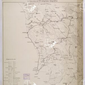 CARTA GEOLOGICA PER L'ESCURSIONE DEL VIII CONGRESSO GEOGRAFICO.