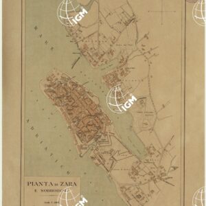 PIANTA DI ZARA E SOBBORGHI.