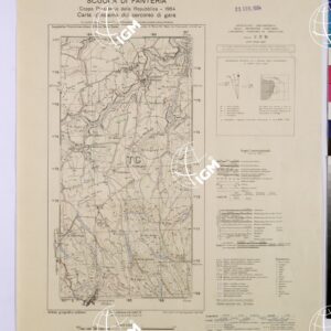 SCUOLA DI FANTERIA COPPA PRESIDENTE DELLA REPUBBLICA 1964 CARTA D'INSIEME DEL PERCORSO DI GARA.