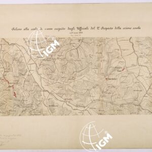 RILIEVO ALLA SCALA DI 1:10.000 ESEGUITO DAGLI UFFICILI DEL 2° REPARTO DELLA SEZIONE SCUOLA - FOGLIO 1.