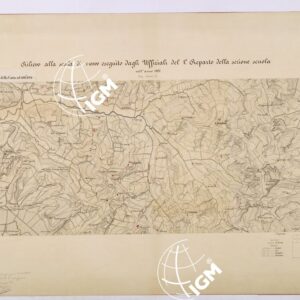 RILIEVO ALLA SCALA DI 1:10.000 ESEGUITO DAGLI UFFICILI DEL 2° REPARTO DELLA SEZIONE SCUOLA - FOGLIO 2.