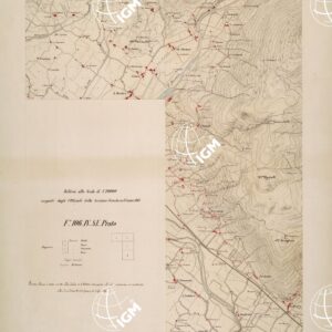 RILIEVO ALLA SCALA DI 1:10.000 ESEGUITO DAGLI UFFICILI DEL 2° REPARTO DELLA SEZIONE SCUOLA - FOGLIO 1.