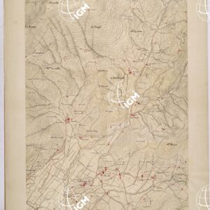 RILIEVO ALLA SCALA DI 1:10.000 ESEGUITO DAGLI UFFICILI DEL 2° REPARTO DELLA SEZIONE SCUOLA - FOGLIO 2.