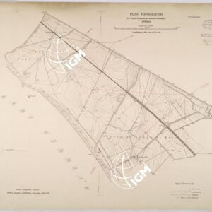 PIANO TOPOGRAFICO DEL POLIGONO DI ESPERIENZE ARMAMENTO AERONAUTICO DI FURBARA.