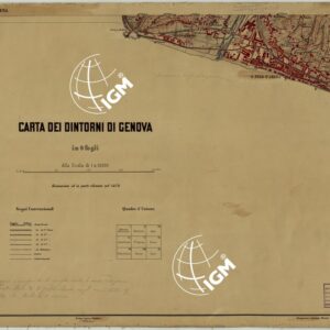 CARTA DEI DINTORNI DI GENOVA - FOGLIO VII.