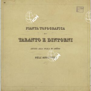 PIANTA TOPOGRAFICA DI TARANTO E DINTORNI LEVATA 1 10.000 NELL'ANNO 1862 - TITOLO.