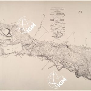 SOCIETA' MINERARIA-ELETTRICA DEL VALDARNO PIANTA DELLA MINIERA DI CASTELNUOVO - FOGLIO 8.