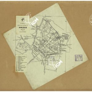 PIANTA DELLA CITTA' DI AREZZO.