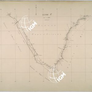 RILIEVO PLANI-ALTIMETRICO PER LA DELINEAZIONE DEL CONFINE FRA I COMUNI DI NASO E CAPO D'ORLANDO ESEGUITO DAL TEN COL. DELL'ISTITUTO GEOGRAFICO MILITARE FERRARA CAV. GIUSEPPE - SEZIONE C.