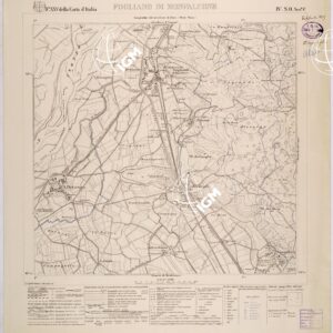 MONFALCONE E GRADISCA - FOGLIO XXV IV S.O. SEZIONE C. FOGLIANO DI MONFALCONE - Edizione con opere militari in blù