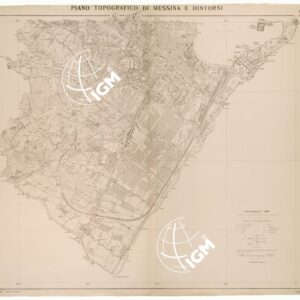 PIANO TOPOGRAFICO DI MESSINA E DINTORNI - FOGLIO 2