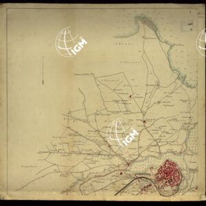 PIANTA TOPOGRAFICA DI BRINDISI E DINTORNI LEVATA ALLA SCALA DI 1:10.000 NELL'ANNO 1863 - TAVOLA 1.