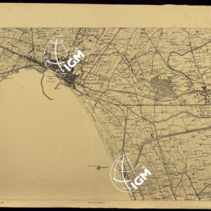 CARTA TOPOGRAFICA DEL MONTE VESUVIO RILEVATA E DISEGNATA DAGLI ALLIEVI DELL'IST. TOPOGRAFICO MILITARE NEGLI ANNI 1875-76 ALLA SCALA DI 1:10.000. LA DATA RIPORTATA E' 1905 - TORRE ANNUNZIATA.