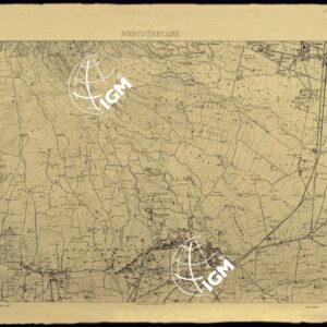 CARTA TOPOGRAFICA DEL MONTE VESUVIO RILEVATA E DISEGNATA DAGLI ALLIEVI DELL'IST. TOPOGRAFICO MILITARE NEGLI ANNI 1875-76 ALLA SCALA DI 1:10.000. LA DATA RIPORTATA E' 1905 - BOSCOTRECASE.