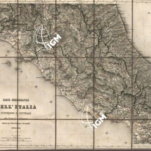 CARTA COROGRAFICA DELL'ITALIA SUPERIORE E MEDIA AL 600.000 - Foglio 6 - Roma