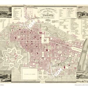 PIANO GEOMETRICO DELLA CITTA' DI TORINO COLLE RECENTI FABBRICAZIONI 1841