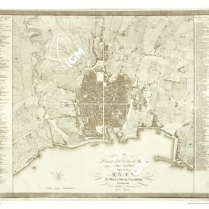 PIANTA DELLA CITTA' DI PALERMO E SUOI CONTORNI DEDICATA A S.A.R. IL PRINCIPE DI SALERNO NELL'ANNO 1818. DAL SUO UMILISS.O ED OSSEQUIOSS.O SERVITORE GAETANO LOSSIEUX.