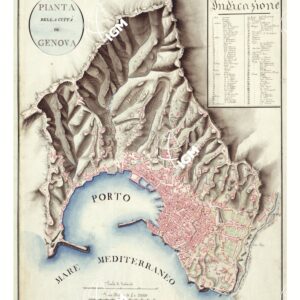 PIANTA DELLA CITTA' DI GENOVA