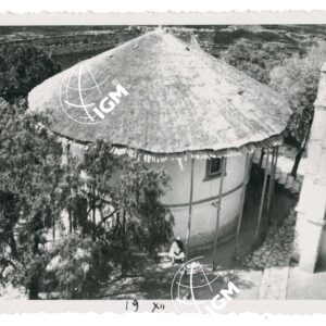 Tucul di ricevimento visto dalla terrazza Palazzo di Ras Gugsà Macallè - FT00000975