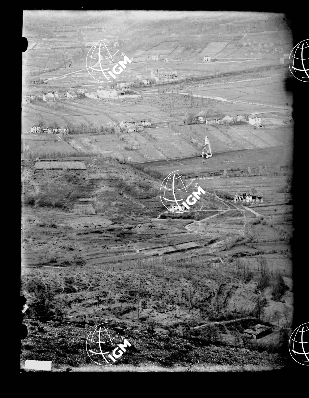 Panorama telefotografico della I^ linea del Volkovniak e Q. 376 - LN00000576