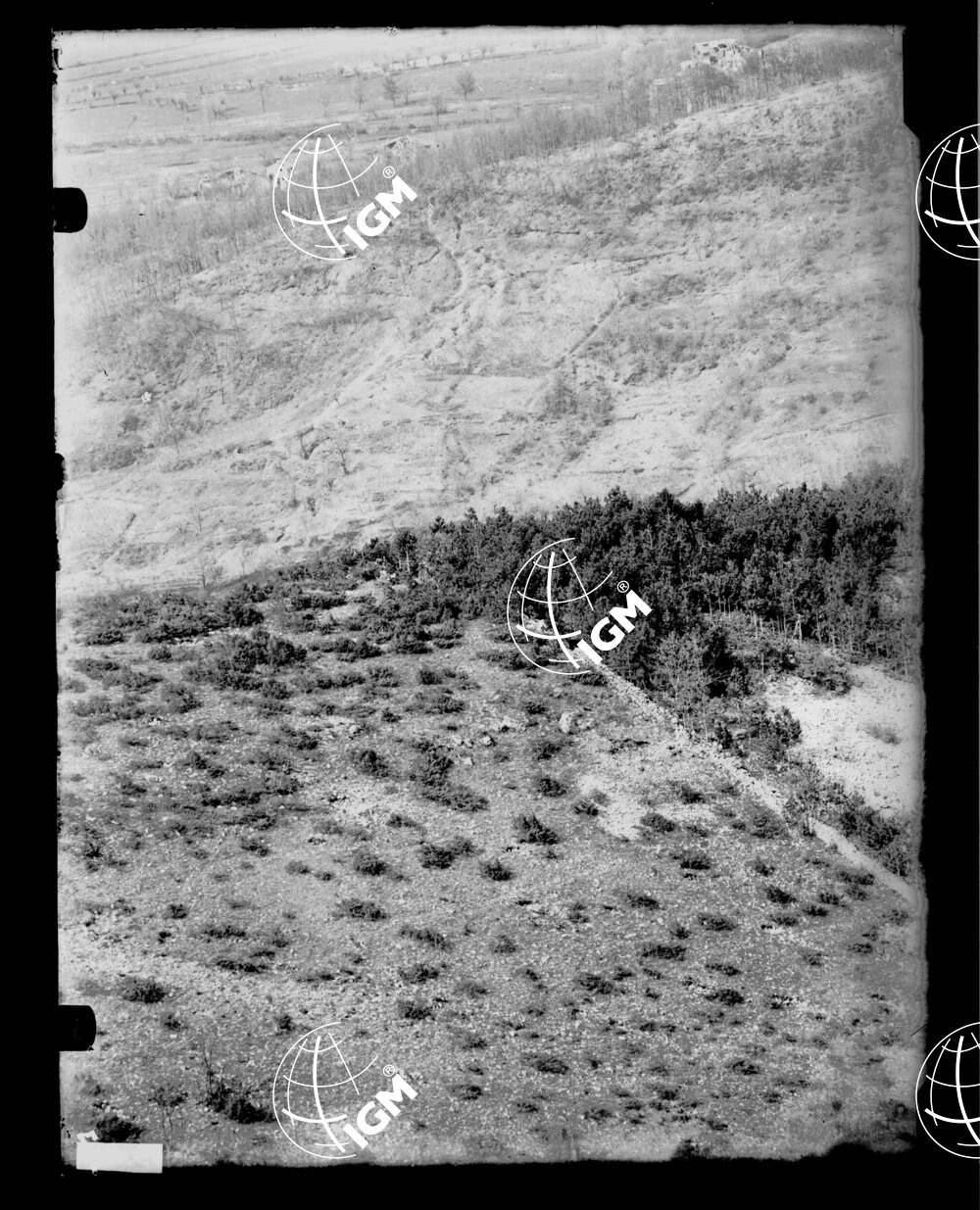 Panorama telefotografico della I^ linea del Volkovniak e Q. 376 - LN00000578