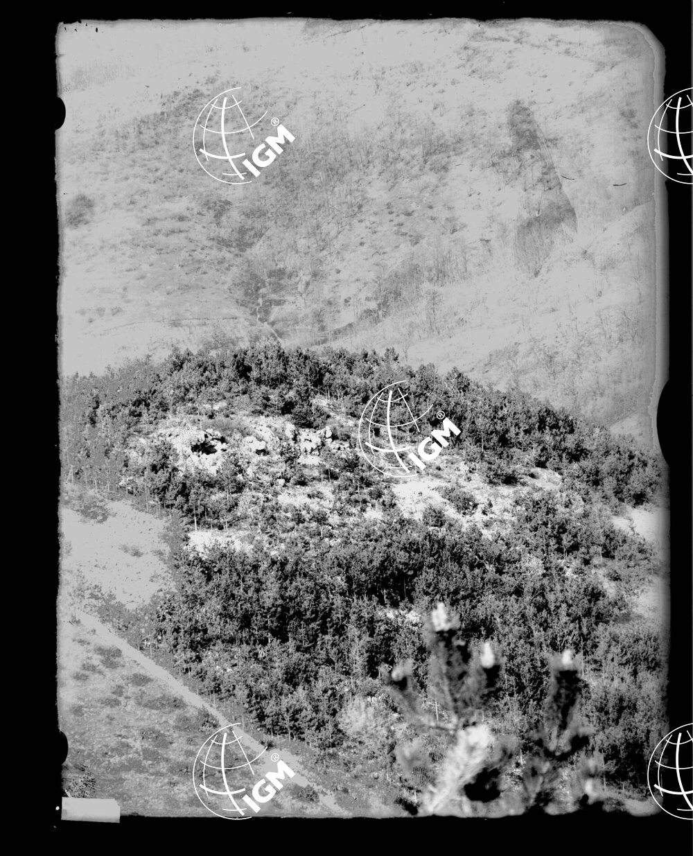 Panorama telefotografico della I^ linea del Volkovniak e Q. 376 - LN00000579