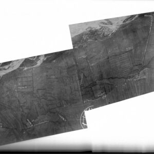 Riproduzione fotografica d'areoplano della zona a Sud di Moriago. - LN00002286