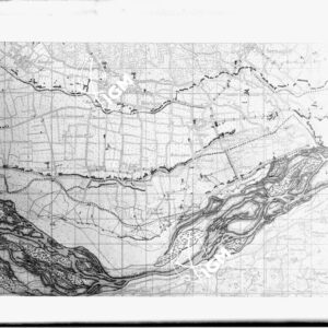 Riproduzione fotografica d'areoplano della zona a Sud di Moriago. - LN00002287