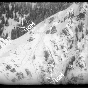 Telefotografie della Zona Dosso dei Morti - Dosso Brull - del Forte Por - dei rafforzamenti sopra il F.te Por - LN00002785