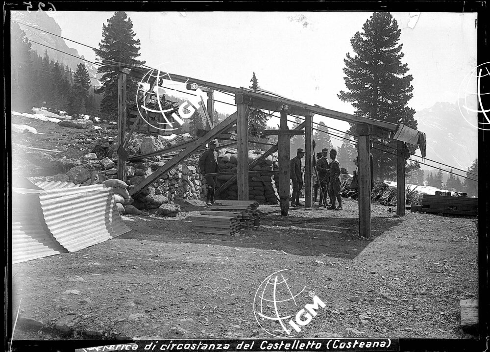 Teleferica di circostanza del Castelletto ( Costeana ) - LN00004878