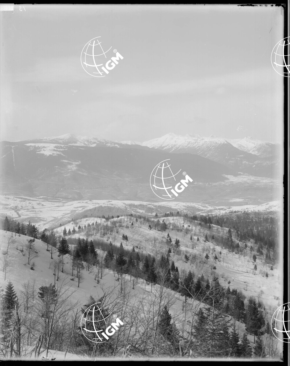 Veduta Panoramica dell'Altopiano di Asiago (settore 26° C.a A) - LN00006328