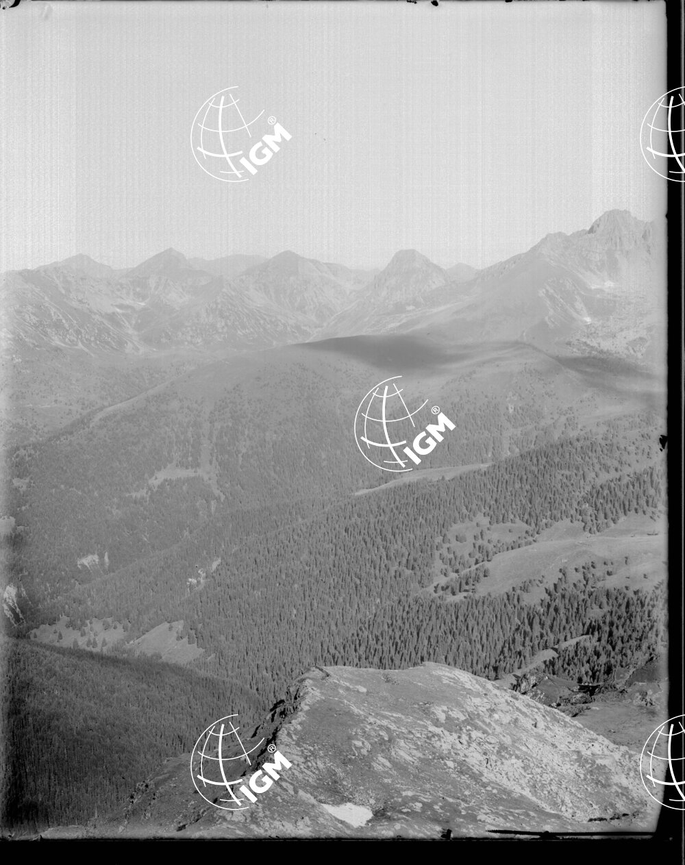 veduta della zona Gruppo del Cimon Rava - Montalon - LN00006392