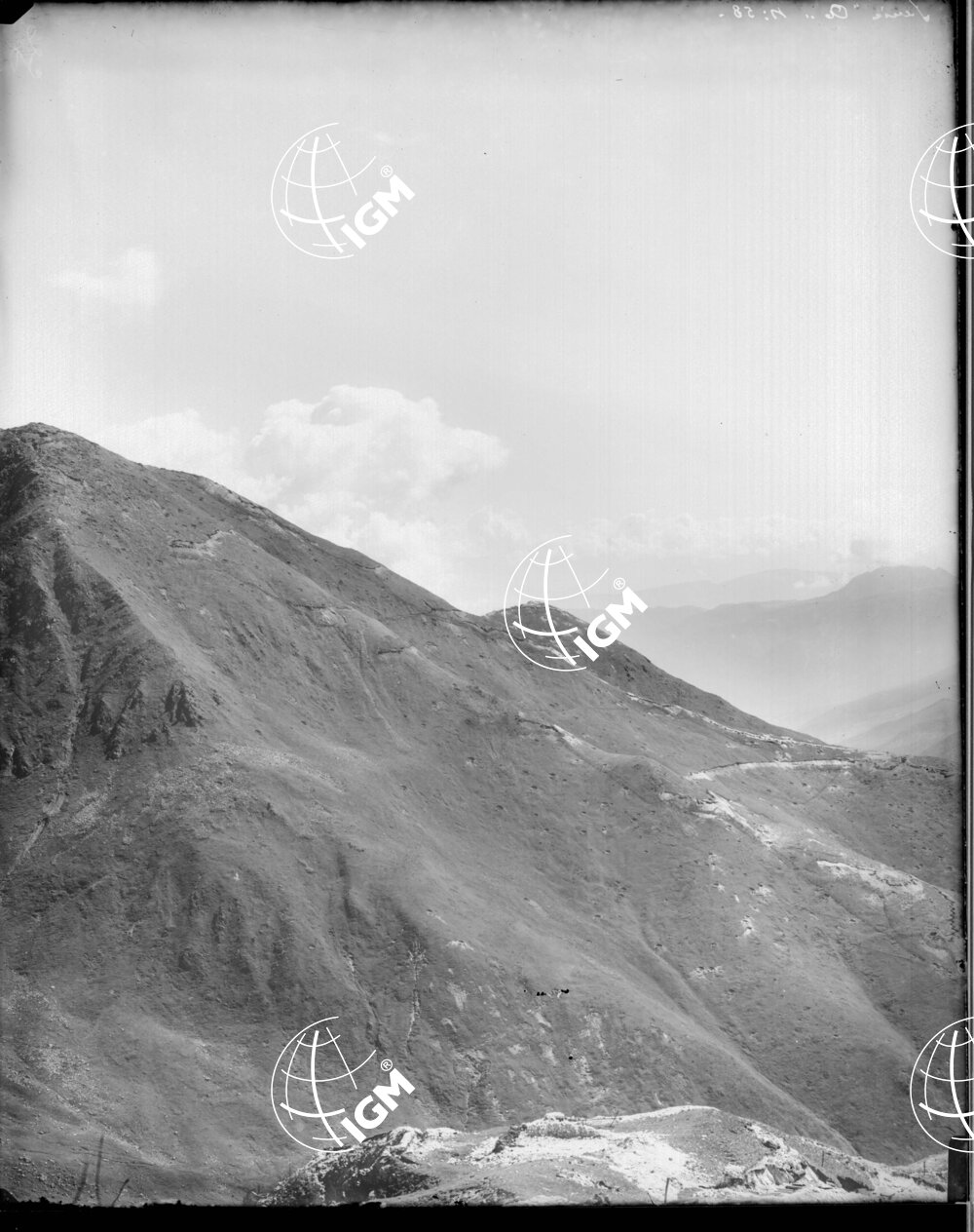 Serie Tonale N. 1-A Panorama dal Tonale al Passo Maroccaro - LN00006583
