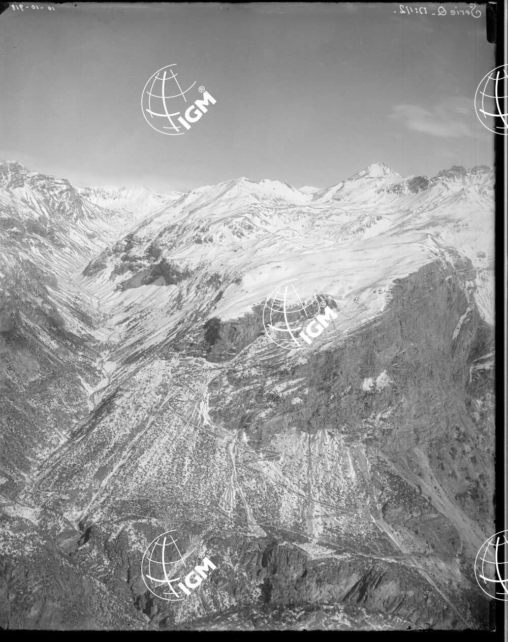 Serie Stelvio N. 1-A Panorama dalle C.me di Plator a D.sso Reit - LN00006636