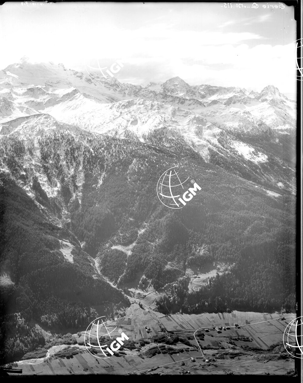 Serie Stelvio N. 2-A Panorama dal M. Masucco alle C.me di Plator - LN00006639