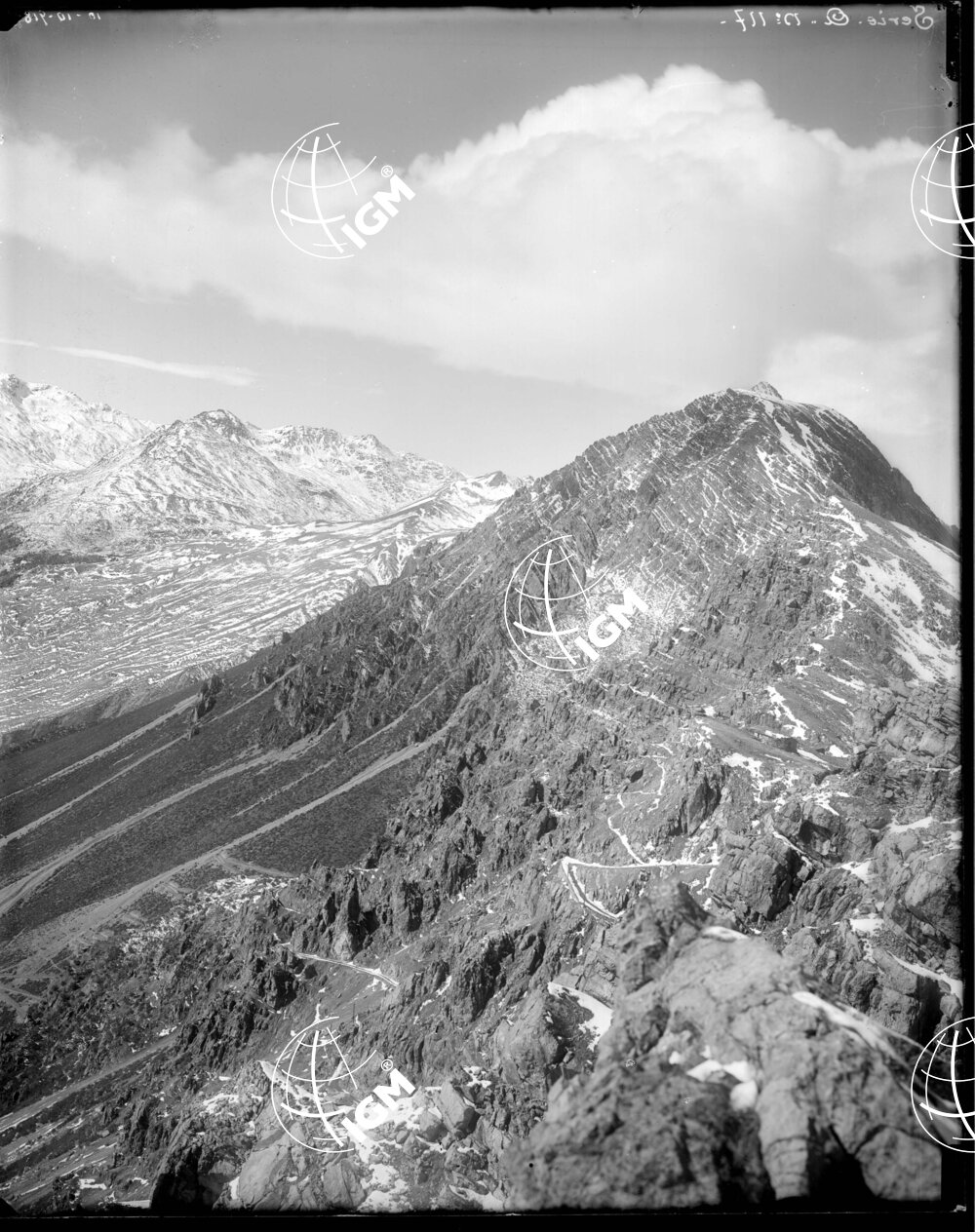 Serie Stelvio N. 2-A Panorama dal M. Masucco alle C.me di Plator - LN00006641