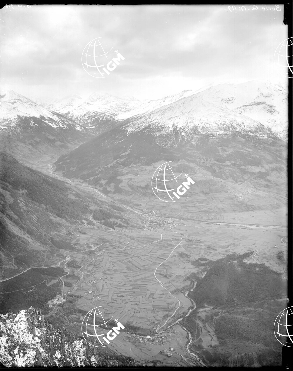 Serie Stelvio N. 3-A Panorama da C.ma Reit a M.te Masucco (sbocco della Valfurva nella Valtellina) - LN00006643