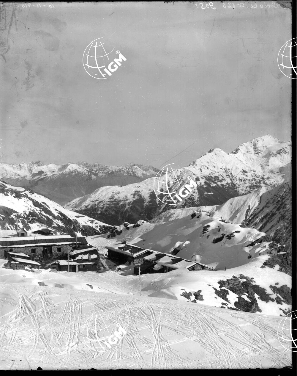 Serie Stelvio N. 4-A Panorama dalla Korspitz al M.te Scorluzzo - LN00006647