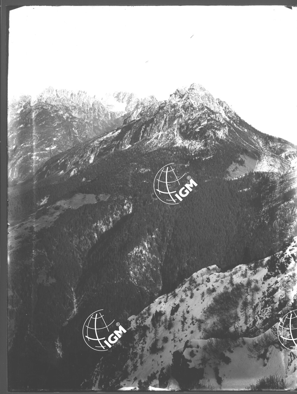 Veduta Panoramica da M. Antelao ai M. Terza - LN00006829