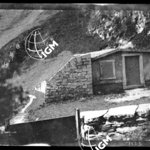 Gruppo fortificato di Airolo S. Gottardo - strada m. e ricovero in Val Canaria visto da E. e da S. - PE00000613
