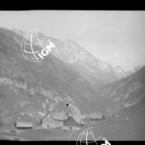 Gruppo fortificato di Airolo S. Gottardo - strada m. e ricovero in Val Canaria visto da E. e da S. - PE00000619