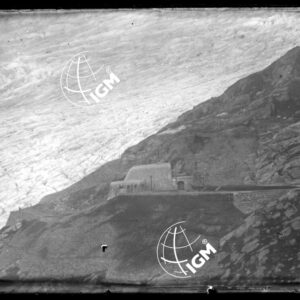 Difesa del Furka - Forte del Furka e ghiacciaio del Rodano vista  da  E. e da S.S.E. - LN00009419